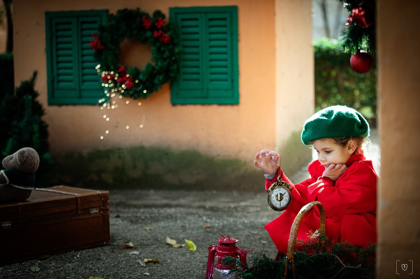 Foto di Natale in un bosco giardino degli gnomi Civitanova Marche Monica Palloni fotografa